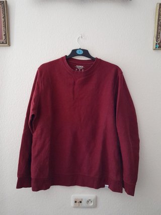 Sudadera Pull&Bear burdeos Talla xl