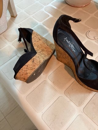 Zapatos de fiesta plateados tacón ancho varios mod