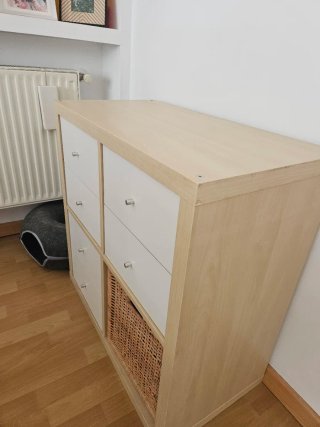 Mueble Modular Ikea Blanco y Madera