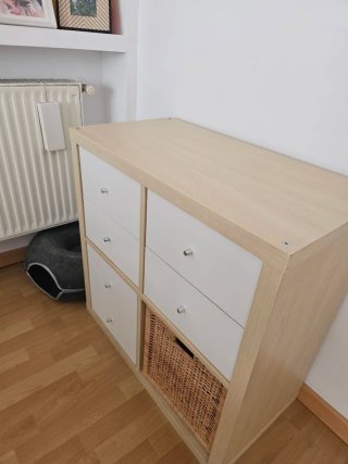 Mueble Modular Ikea Blanco y Madera