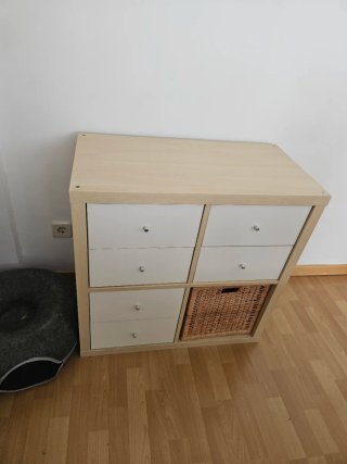 Mueble Modular Ikea Blanco y Madera