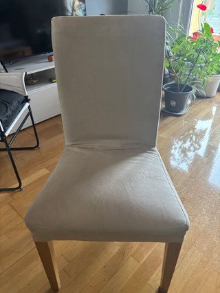 Silla de comedor Ikea beige
