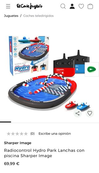 Juego 2 Barcos RC Hydro Racer + Mando