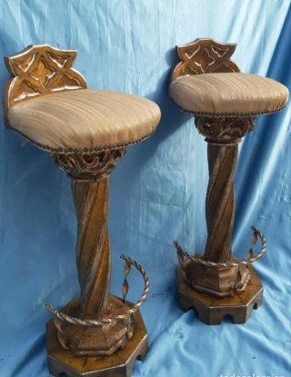 Mostrador de Madera Tallada