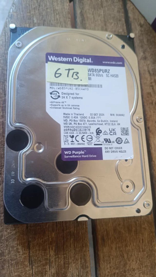 Disco Duro Western Digital WD Purple 6TB