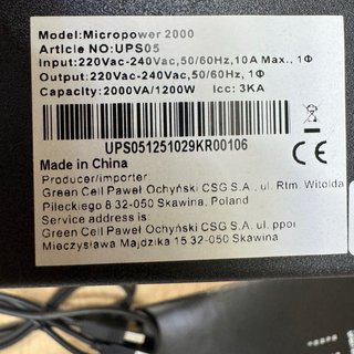 SAI UPS Green Cell 2000VA 1200W