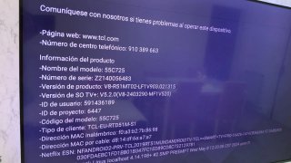 TV TCL 55 2021 con 2 Mandos