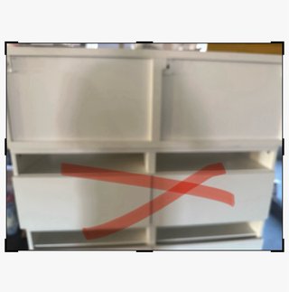Armario colgante IKEA BESTÅ blanco 2 puertas