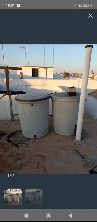 Depósitos agua poliéster 500L