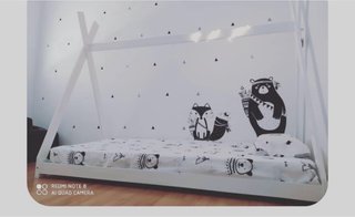 Cama Montessori Infantil Blanca