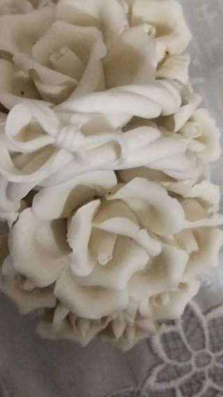 Cesto Decorativo Rose Marmo Albastro