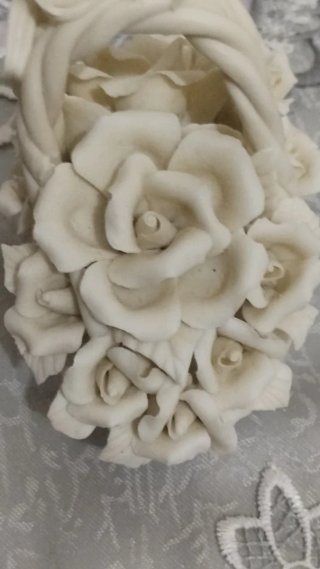 Cesto Decorativo Rose Marmo Albastro