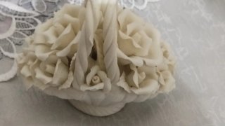 Cesto Decorativo Rose Marmo Albastro