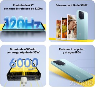 Xiaomi POCO C85 128GB Verde 6GB 50MP 6000mAh