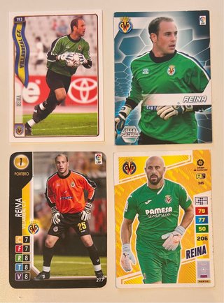 4 Cromos de Pepe Reina