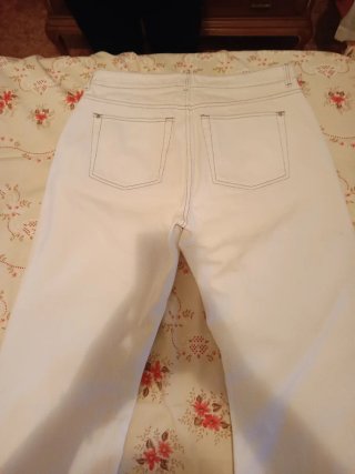 Pantalones blancos mango