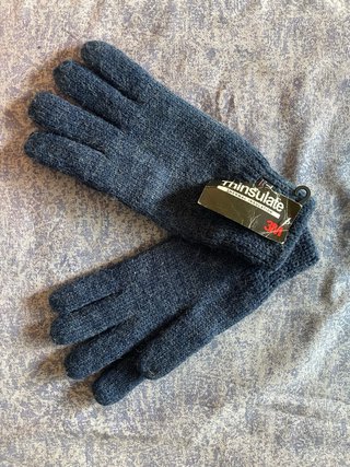 Guantes de Lana 3M Thinsulate Azul/Gris