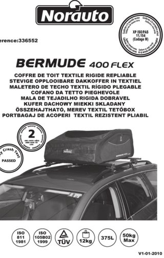 Cofre de Techo Plegable Norauto Bermude 400
