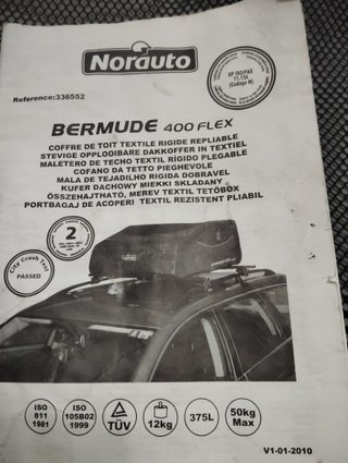 Cofre de Techo Plegable Norauto Bermude 400