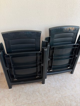 Set de 2 Sillones Plegables de Jardín