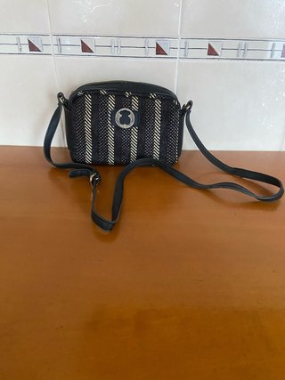 Bolso Tous Bandolera Negro y Beige