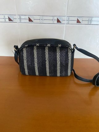 Bolso Tous Bandolera Negro y Beige