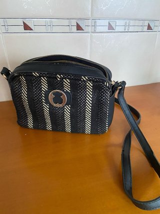 Bolso Tous Bandolera Negro y Beige