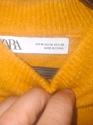 Jersey Zara Naranja Talla M