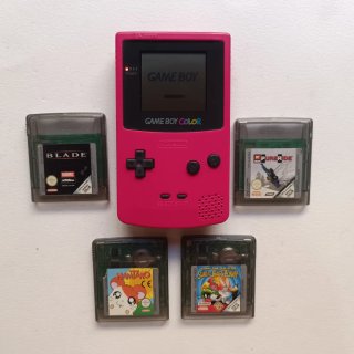 Nintendo Game Boy Color Rosa + 4 Giochi Originali
