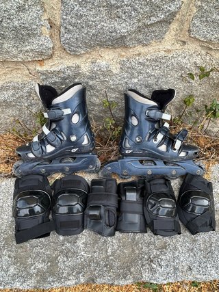 Patines en Línea. Talla 38. Con set de proteccion.
