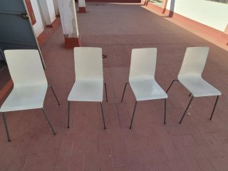 4 Sillas Comedor Ikea Blancas