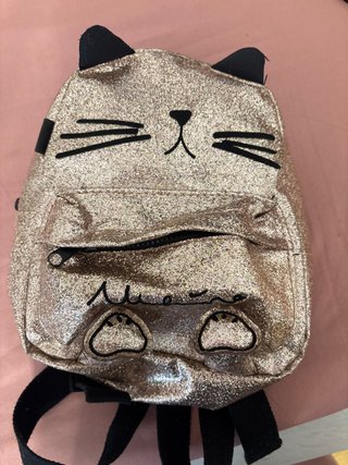Mochila niña Zara gatito glitter