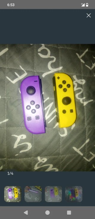 Mando Nintendo Switch Morado y Amarillo
