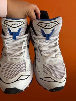 Asics Gel Zapatillas Deportivas Blancas y Azules