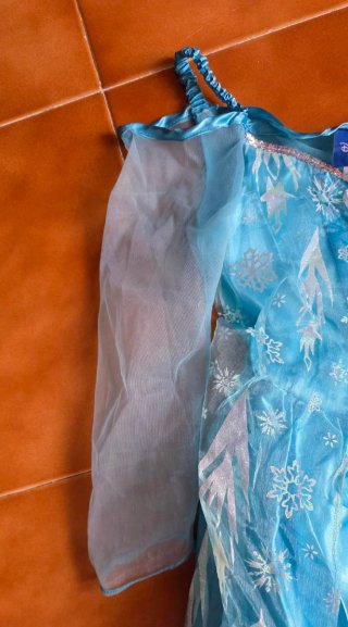 Disfraz Elsa Frozen Talla 7-8 años. Disney
