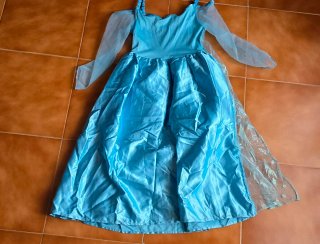 Disfraz Elsa Frozen Talla 7-8 años. Disney