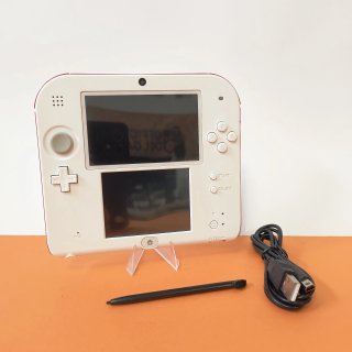 CONSOLE NINTENDO 2DS BIANCO E ROSSO + CAVO E PEN