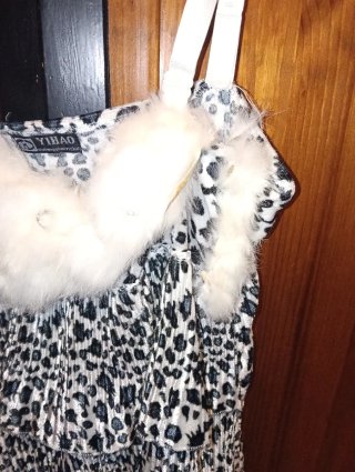 Vestido con Estampado de Leopardo