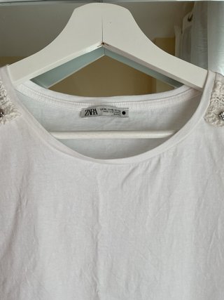Blusa Blanca ZARA Talla XL