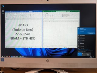 PC Ordenador - Pantalla HP 22" - TODO EN UNO