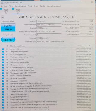 SD M.2 NVMe ZHITAI PC005 Active - 512GB