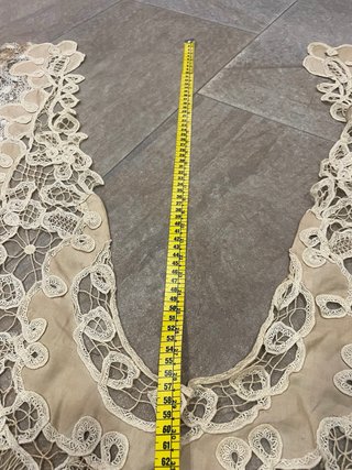 Gran cuello/esclavina de encaje antiguo