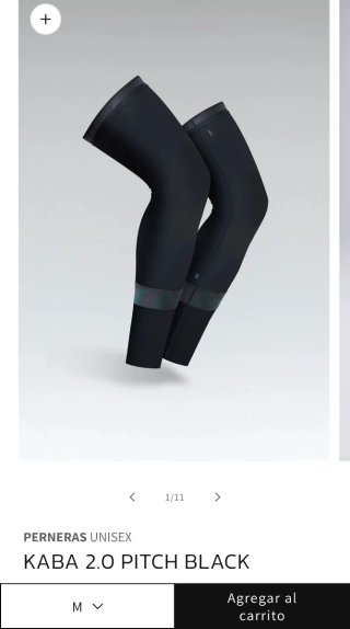 Perneras Gobik Kaba 2.0 Pitch Black talla M hombre