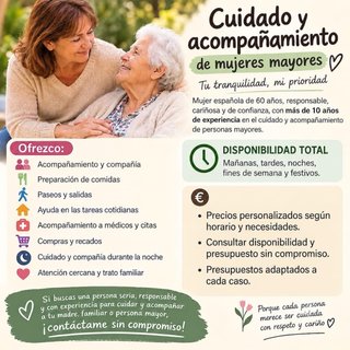 Acompañamiento y ayuda a personas .