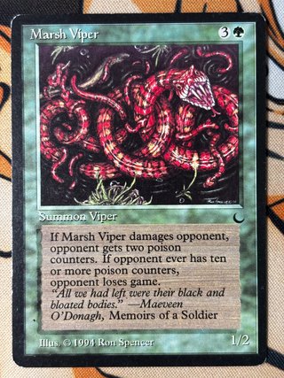 Lote MTG - Marsh Viper (The Dark, 1994) Vintage EN