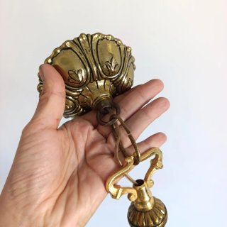 Lámpara Bronce y Cristal