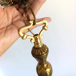 Lámpara Bronce y Cristal