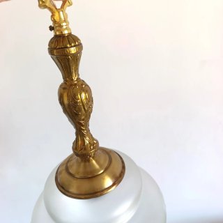 Lámpara Bronce y Cristal