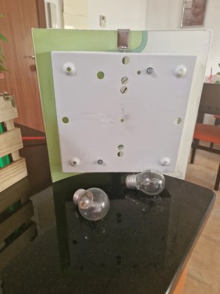 Aplique de pared cristal verde