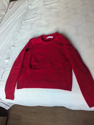 Jersey Zara Lana Rojo Talla S